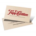 Kraft paper business cards